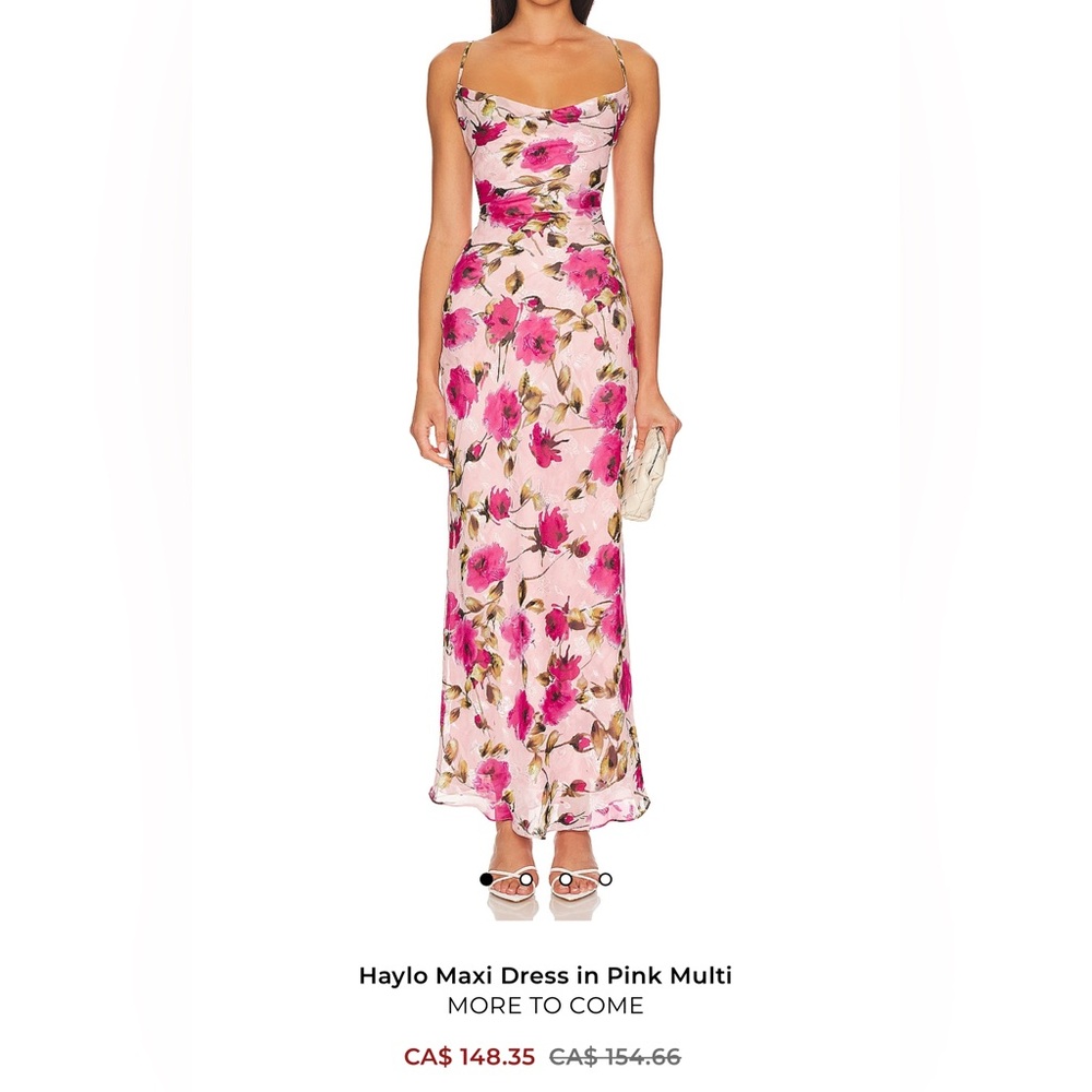 More to Come floral silk dress